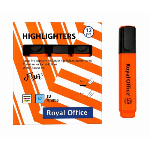 EVIDENZIATORI ROYAL OFFICE ARANCIO